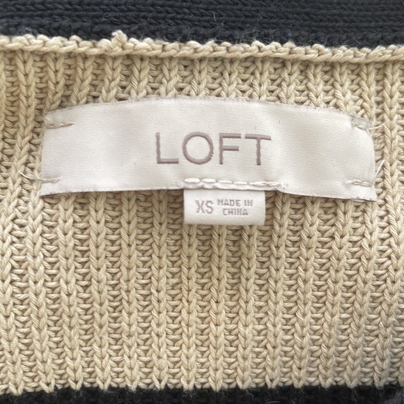 Black and Cream Cable-Knit Sweater - Picture 3 of 4